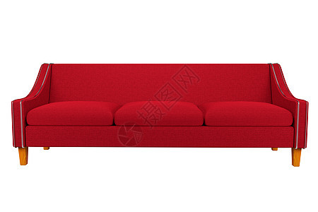 红沙发和白背景的椅子布皮 用于图片
