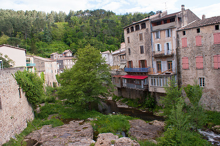 rhone alps区域房屋房子稻草村庄石头旅行世界乡村游记广场背景图片