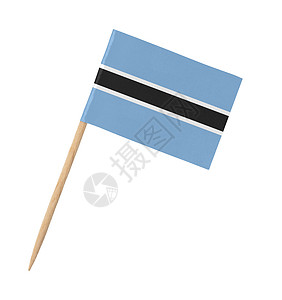 博茨瓦纳在木棍上的小纸旗图片