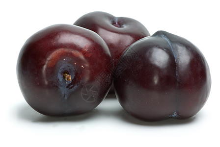 三李水果白色李子紫色食物图片