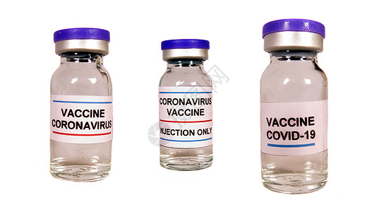 科罗纳病毒疫苗瓶背景图片