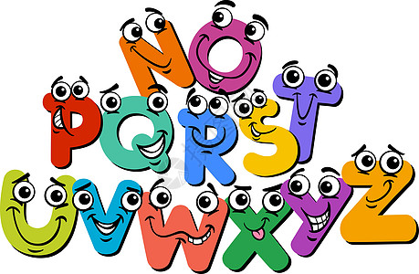 快乐字母表字母字符卡通它制作图案图片
