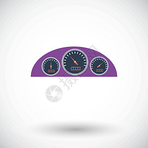 图标仪表板温度展示圆圈里程表燃料车速运动仪表赛车运输图片