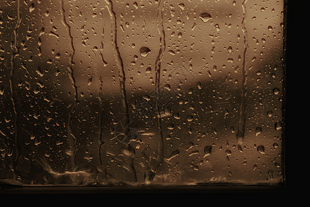 雨水 窗玻璃上的雨滴 为背景清新宏观窗户气泡液体白色反射流动水分灰色镜子图片