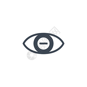 近视相关矢量字形图标标识眼球药品乐器卫生白色保健眼睛考试医疗背景图片