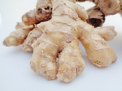 白色背景的苦姜 苦姜也称为 awapuhi lempuyang 和 在各种菜系食品中用作食品调味剂和开胃剂植物学热带松树植物群公图片