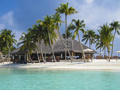 一个来自马尔代夫的岛屿海洋天堂旅游石头天气季节海岸阳光海滩海景图片