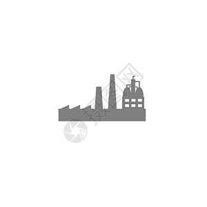 白色背景上的工业图标 现代生产技术车站炼油厂环境建筑物燃料工作工程艺术工程师机械图片