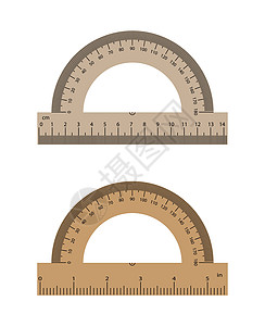 一套量角器 具有现实规则的现实量角器图片