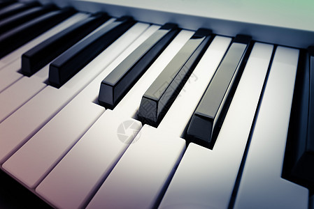 音乐键盘的黑白键娱乐琴键流行音乐工作室钥匙音乐家乐器合成器电子旋律图片