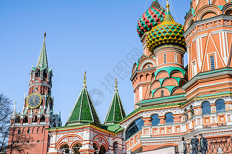 莫斯科圣巴西尔的详情大教堂建筑学旅行建筑城市旅游正方形文化装饰品圆顶背景图片