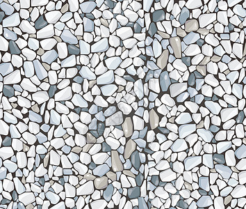 白色砾石纹理壁纸 矢量图 eps 1材料建造建筑砂砾花岗岩卵石插图灰色石头鹅卵石图片