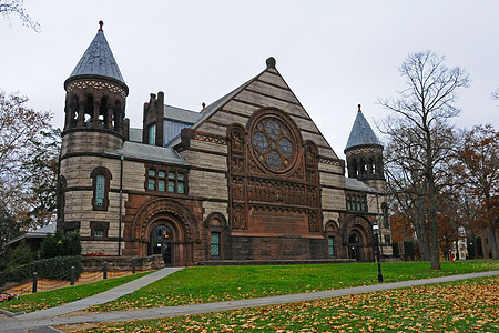 新泽西州普林斯顿 2011 年 11 月 15 日 普林斯顿大学是 Priva球衣联盟机构研究本科建筑学传统教育大厅建筑团结的高清图片素材