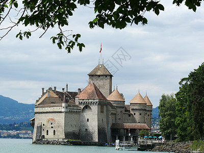 瑞士奇隆 2009年2月8日 奇隆城堡风景建筑学建筑石头地标假期历史图片