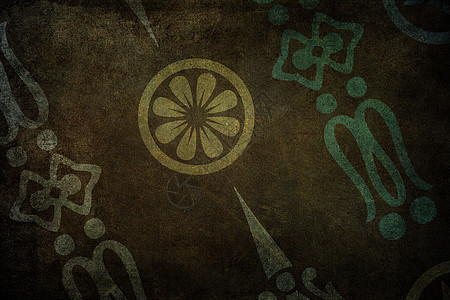 文艺复兴背景纹理棕色插图几何学黄色艺术装饰绿色风格墙纸装饰品背景图片