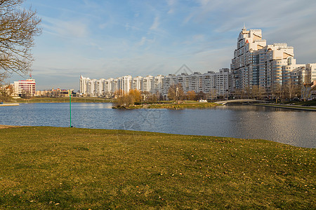 明斯克市的风景景观房屋地标建筑学城市办公室全景市中心旅行公园图片