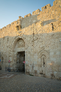 锡安城门 耶路撒冷旧城墙的一部分图片