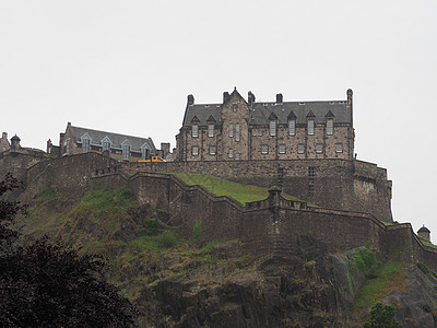 苏格兰爱丁堡城堡景观建筑城市建筑学地标堡垒图片