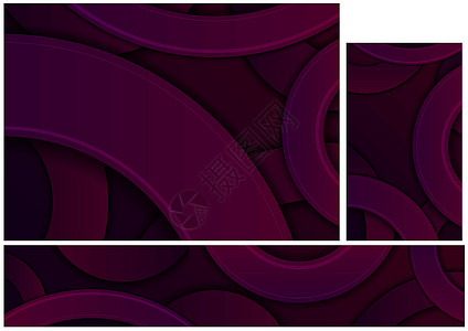 深紫色抽象几何背景图片