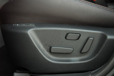 调整座位位置的按钮键奢华皮革驾驶运输电气椅子商业棕色车辆控制图片