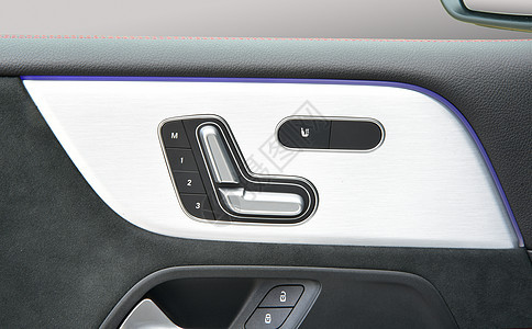 调整座位位置的按钮键驾驶商业车辆家具轿车控制棕色电气皮革椅子图片