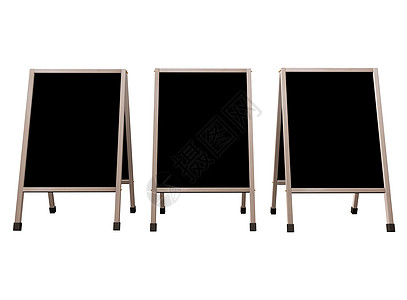 孤立的菜单板菜单展示午餐公告木板白色空白酒吧画架框架图片