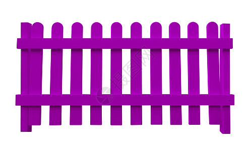 木栅栏-紫色背景图片