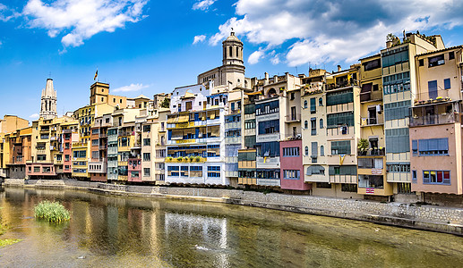 Girona历史的加泰罗尼亚高清图片
