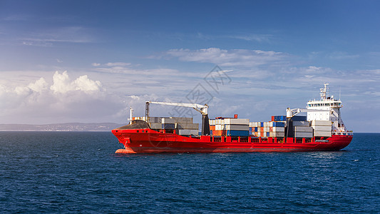 集装箱货船 进口出口业务 物流和运货货运起重机海港加载油船海洋运输船运全球港口图片