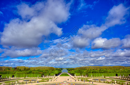 法国凡尔赛王宫纪念碑皇家旅行城堡喷泉遗产花园公园旅游艺术图片