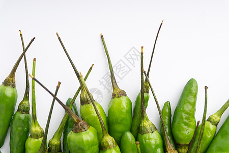 Green Birds眼辣椒 Thai Chili胡椒 Bird辣椒自然胡椒眼睛食物农业烹饪寒冷生长蔬菜花园叶子图片