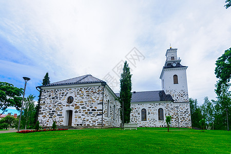 库奥比奥路德会教堂寺庙石头教会城市地标景观旅行大教堂建筑宗教图片