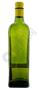 装有橄榄油瓶玻璃瓶子小路烹饪白色剪裁美食绿色养分饮食图片