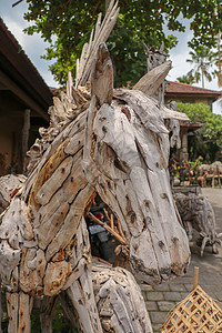 Pegasus马雕像 Balinese艺术家的艺术和作品乌布手工古董旅行玩具历史性木头雕塑纪念品塑像图片