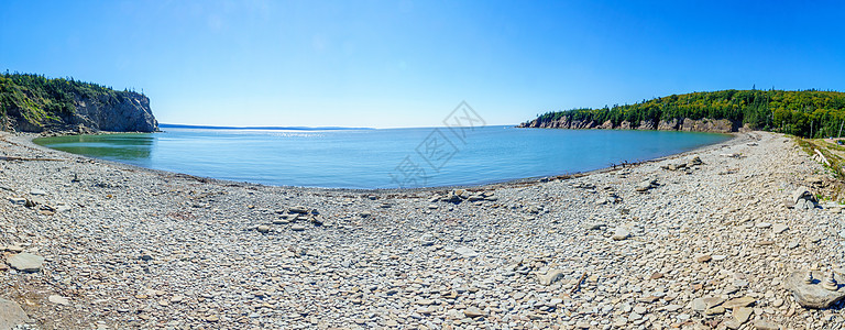 新不伦瑞克 恩鲁吉角 比布尔海滩海岸旅游崎岖海岸线旅行岩石支撑事项全景卵石图片