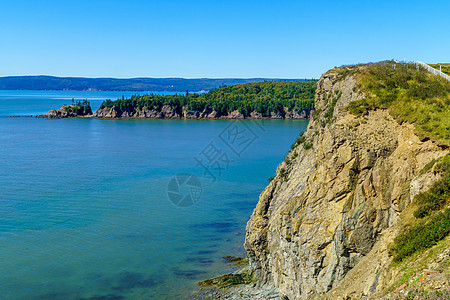 新不伦瑞克Cape Enrage的海岸和悬崖沿海事项海洋岩石海景崎岖海岸线爬坡海滩地标图片