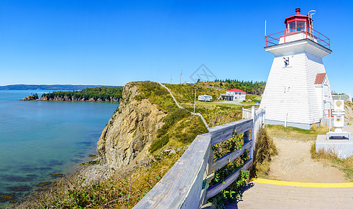 Cape Enrage灯塔 新不伦瑞克事项海滩旅游岩石海洋海景旅行地标沿海爬坡图片