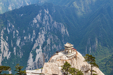 中国华山山山旅行树木公园国家天空图片