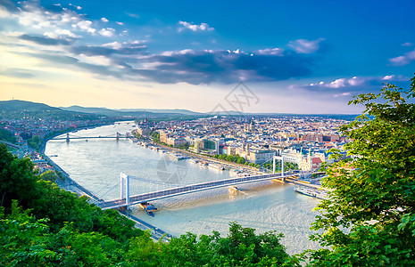 匈牙利布达佩斯空中观察 匈牙利布达佩斯议会蓝色旅行天际爬坡天线旅游首都建筑学天空图片