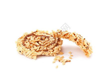 大米饼干芝麻饮食宏观油炸早餐营养谷物种子芯片小吃图片