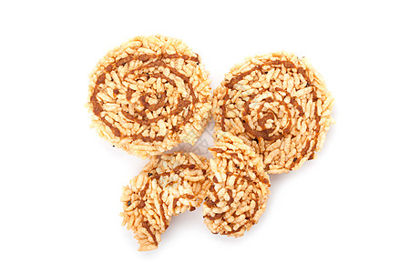 大米饼干小吃食物裂缝甜点谷物芝麻芯片宏观早餐粮食图片