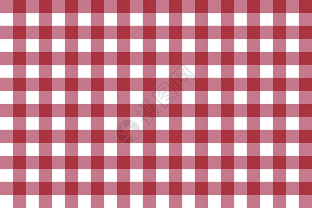经典的格子红色方形村庄图案 矢量棋盘检查无缝模式为桌布 图形插图图片