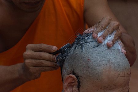 以佛教举行宗教仪式传统教会头发文化胡子旅游亲戚们长袍佛教徒遗产图片