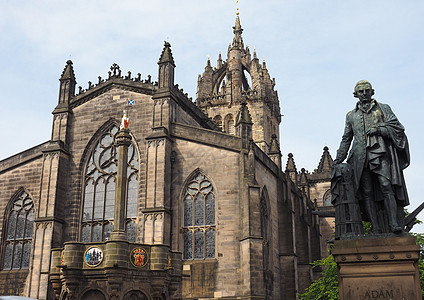 爱丁堡的圣吉勒教堂大教堂地标景观城市教会建筑建筑学图片