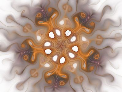 抽象的彩色几何图案插图 缩放的单元格背景图像 几何有机形式 分形花开开花艺术品螺旋几何学游丝传播庆典海浪生物卷曲线程图片