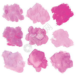 粉红色的抽象水彩背景 卡的水彩元素 矢量图墙纸珊瑚印迹艺术玫瑰墨水婚礼横幅海报艺术家图片