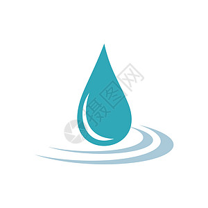 滴水装饰标志模板插图设计 矢量 EPS 10温泉水滴商业按摩瑜伽网站标识环境工作室风格图片