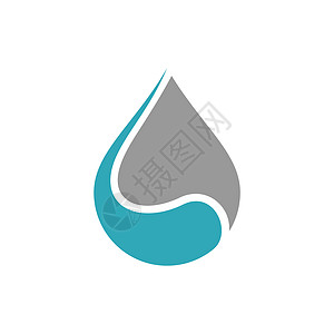 滴水矢量标志模板插画设计 矢量 EPS 10液体标识工作室插图商业网站温泉技术水滴环境图片