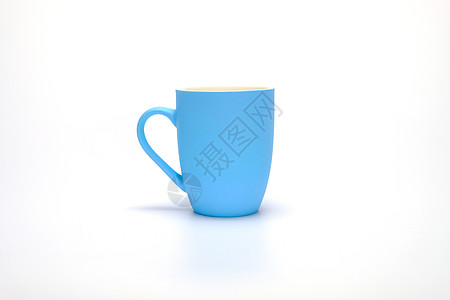 咖啡杯咖啡蓝色白色食物背景图片