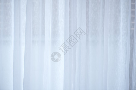 白色通风透明窗帘背景图片